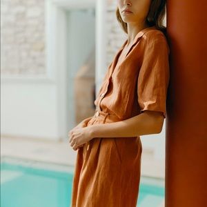 Esby Nadine Top- Rust